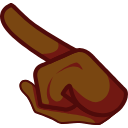 Brown Character hand cursor