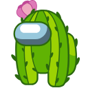 Among Us Cactus Character hand cursor