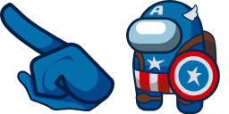 Among Us Captain America Character