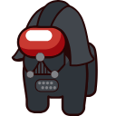 Among Us Darth Vader Character hand cursor