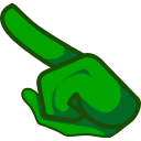 Among Us Green Character arrow cursor