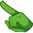 Green Character With Green Leaf arrow cursor