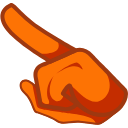 Among Us Orange Character arrow cursor