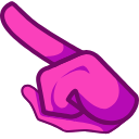 Pink Character arrow cursor