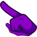 Among Us Purple Character arrow cursor