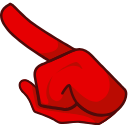 Red with Devil Horns Character arrow cursor