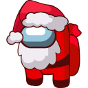 Among Us Santa Character hand cursor