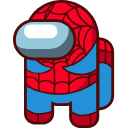 Among Us Spider-Man Character hand cursor