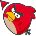 Angry Birds Red arrow cursor