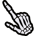 Angry Skull hand cursor