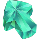 Aquamarine Texture arrow cursor