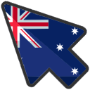 Australia arrow cursor