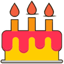 Birthday cake hand cursor