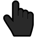 Black hand cursor