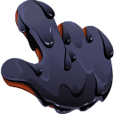 Black Resin Texture hand cursor