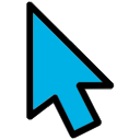 Blue arrow cursor