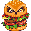 Burger Skull and Zombie Hand arrow cursor