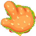 Burger Texture hand cursor