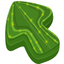 Cactus Texture arrow cursor