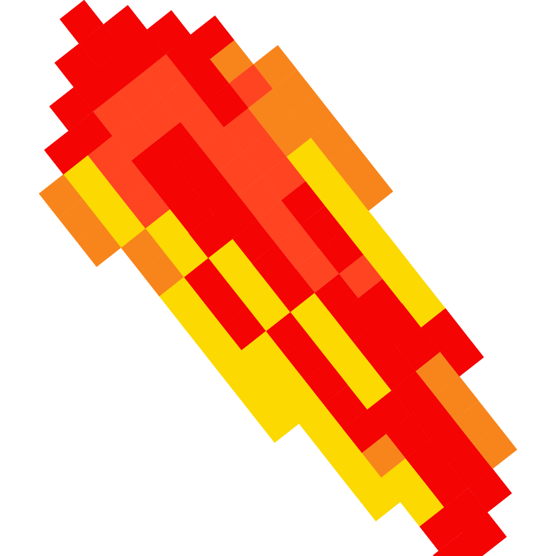 Calcifer Pixel hand cursor