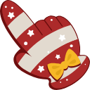 Candy Cane hand cursor