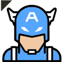 Superhero Captain America arrow cursor