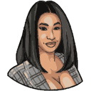 Cardi B hand cursor