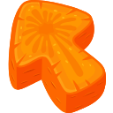 Carrot Texture arrow cursor