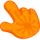 Carrot Texture hand cursor