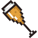 Champagne Pixel hand cursor