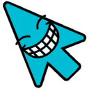 Cheerful arrow cursor