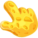 Cheese Texture hand cursor