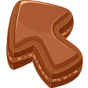 Chocolate Texture arrow cursor