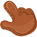 Chocolate Texture hand cursor