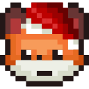 Christmas Fox Pixel arrow cursor