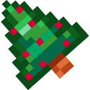 Christmas Fox Pixel hand cursor