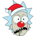 Christmas Rick and Morty arrow cursor