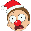 Christmas Rick and Morty hand cursor