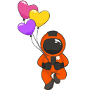 Cute Astronaut arrow cursor