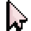 Default Pink Pixel arrow cursor