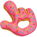 Donut Texture hand cursor