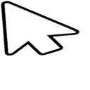 Flattened arrow cursor