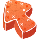 Gingerbread Texture arrow cursor