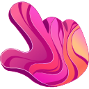 Gradient Texture hand cursor