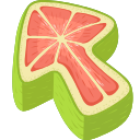 Grapefruit Texture arrow cursor