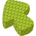 Green Scales Texture arrow cursor