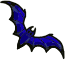 Halloween bat and moon arrow cursor