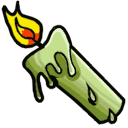 Halloween candle and grave arrow cursor