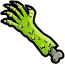 Halloween hand and zombies arrow cursor