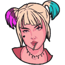 Cool Harley Quinn hand cursor